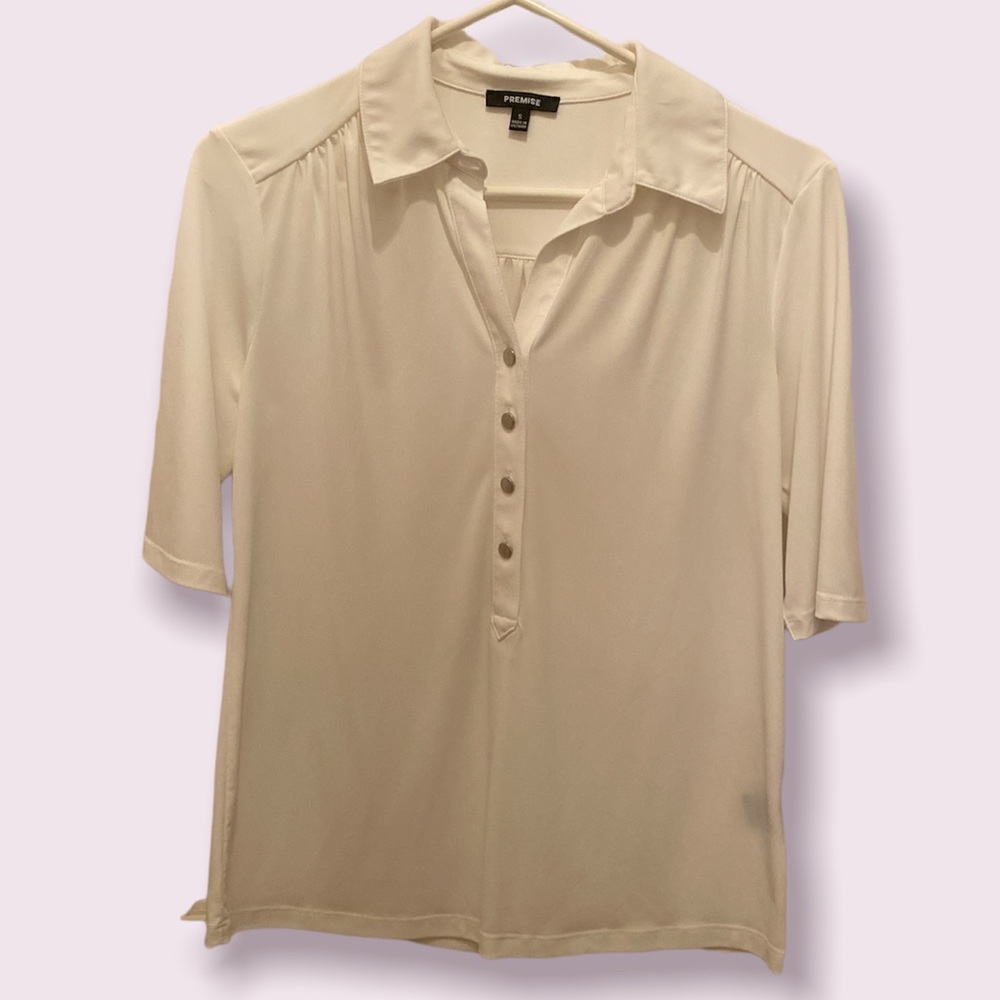 NWOT White Premise lightweight blouse